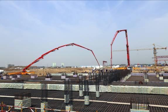 砼浇筑郑州混凝土现场